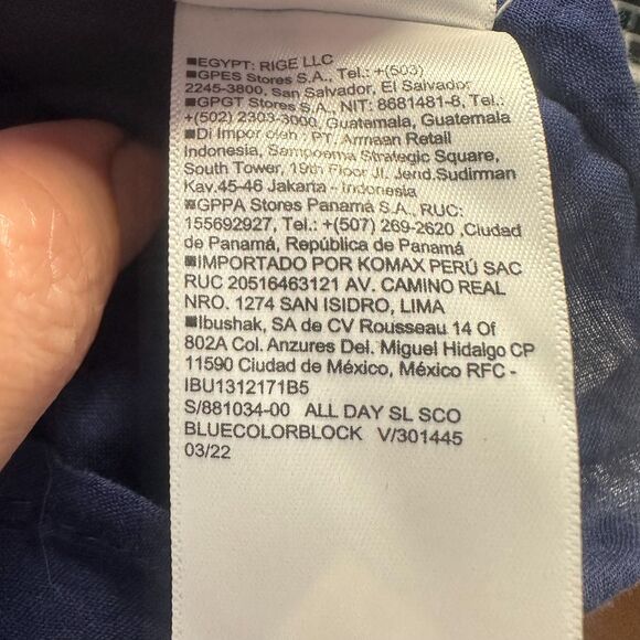 Old Navy Colorblock Tiered Maxi All Day Dress Size M Summer Beach Vacation Retro - Picture 4 of 11